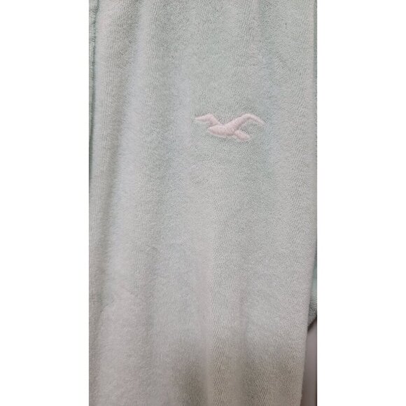 Hollister Mint Green Zip-Up Hoodie With Pockets Towel Material Size M - Picture 7 of 9